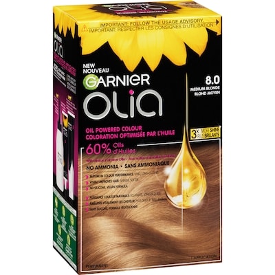 Olia Coloration Permanente Sans Ammoniaque Optimisée par l'Huile, 1 unité Blond Moyen