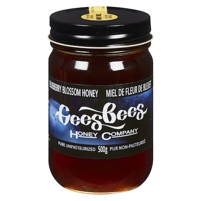 Gees Bees Honey Company Blueberry Blossom Honey 500 g, $3.20/100g