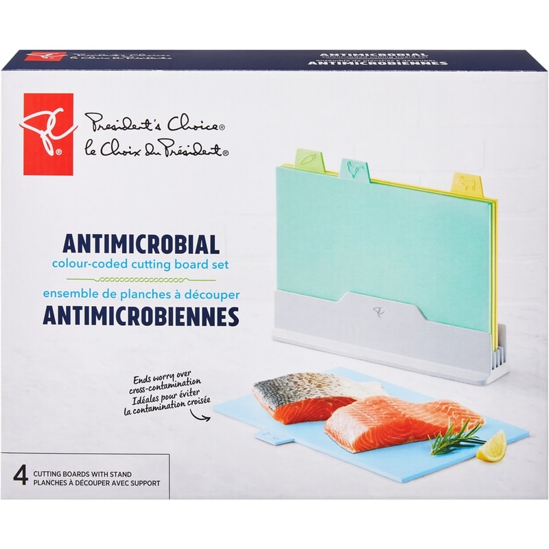 Antimicrobial Colour-Coded Cutting Board Set