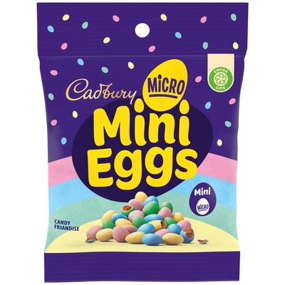 Cadbury Micro Mini Eggs, friandises à saveur de chocolat en forme d'œuf 90 g, 5,32 $/100g