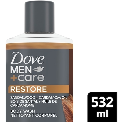 Dove Men+Care Body Wash to Repair Dry Skin  Sandalwood + Cardamom 532 ml, $1.88/100ml