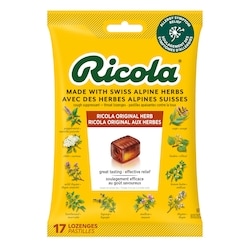 Ricola Pastilles contre la toux Original aux herbes avec menthol – 17 unités 17 ea, 0,26 $/1ch