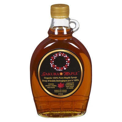 Sakura Maple Organic 100% Pure Maple Syrup 375 ml, $3.20/100ml