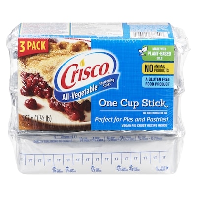 Crisco All-Vegetable Shortening Sticks 567 g, $1.23/100g