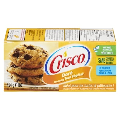 Crisco Doré shortening tout végétal 454 g, 0,99 $/100g