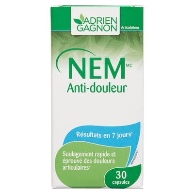 Adrien Gagnon Capsules anti-douleur 30 ea, 0,73 $/1ch