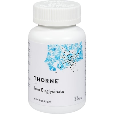 Thorne Iron Bisglycinate 60 ea, $0.32/1ea