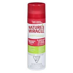 Nature's Miracle Stain & Odour Remover Foam Cat Odour Control Formula 496 g, $2.62/100g