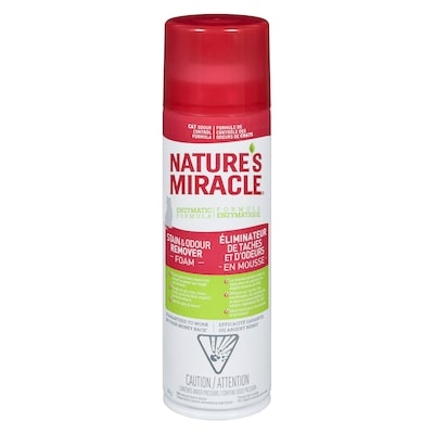 Nature's Miracle Éliminateur de taches et d'odeurs  en mousse formule de contrôles des odeurs de chats 496 g, 2,82 $/100g