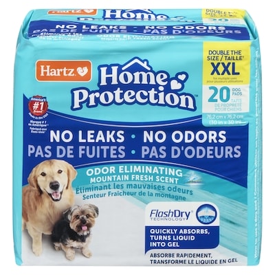 Hartz Home protection senteur fraîcheur de la montagne xxl taille 20 tapis de propreté pour chiens 20 ea, 1,05 $/1ch