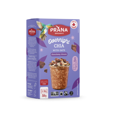 Prana Overnight Chia - Dreamy Chocolate 250 g, $2.12/100g