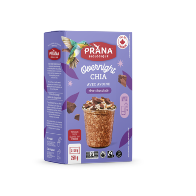 Prana Mélange d'avoine et chia chia au frigo rêve chocolaté 250 g, 2,12 $/100g