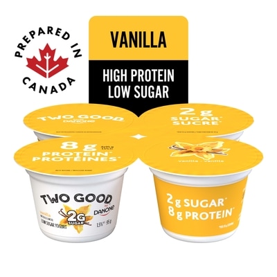 Danone Low Sugar Yogurt, Vanilla, 8g of Protein 380 g, $1.31/100g