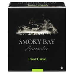 Smoky Bay Vin blanc pinot grigio (Pièce d’identité requise au moment du ramassage) 4 l, 1,05 $/100ml