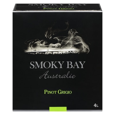 Smoky Bay Vin blanc pinot grigio (Pièce d’identité requise au moment du ramassage) 4 l, 1,05 $/100ml