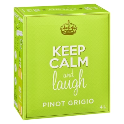 Keep Calm & Laugh Pinot Grigio 4 L (ID required at pick-up)