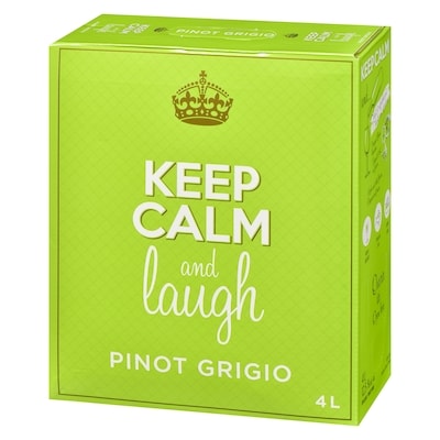 Keep Calm & Laugh Pinot Grigio 4 L (ID required at pick-up)
