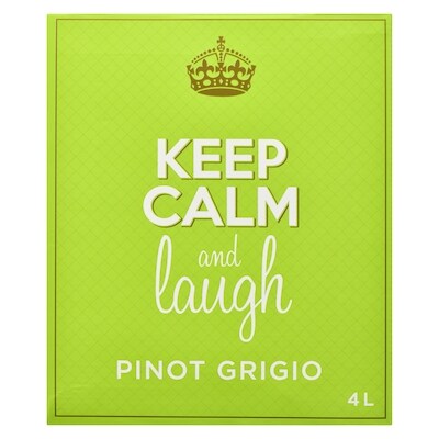 Keep Calm & Laugh Pinot Grigio 4 L (ID required at pick-up)