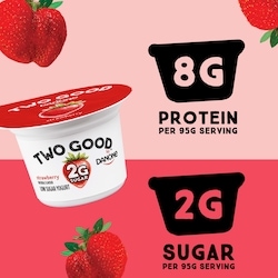 Danone Low Sugar Yogurt, Strawberry, 8g of Protein - 380 g | Zehrs