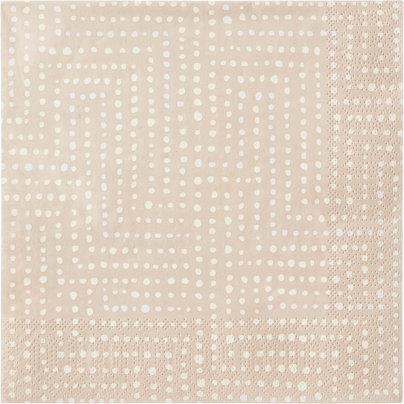 3-Ply Dinner Napkins, 40-Pack, Dots