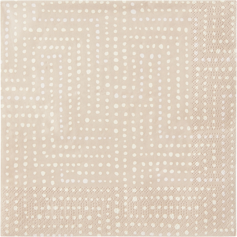 3-Ply Dinner Napkins, 40-Pack, Dots