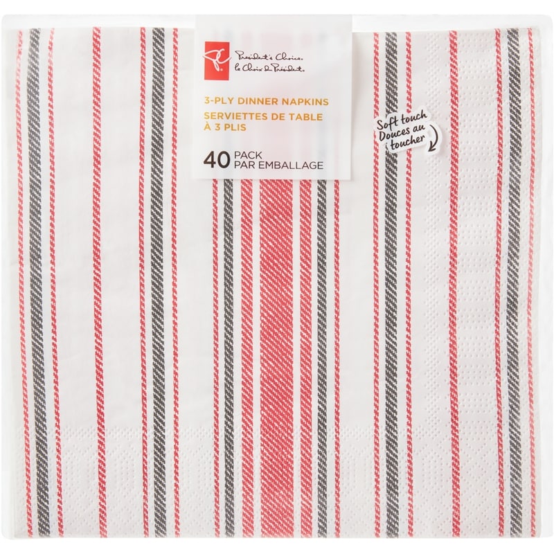 Dinner Napkins, Striped