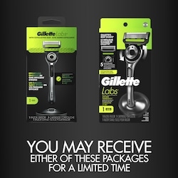 Gillette Labs with Exfoliating Bar Razor Handle, 1 Refill, 1 Stand