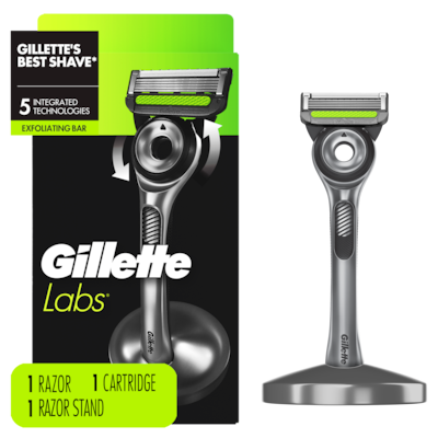 Gillette Manche de rasoir avec barre exfoliante, 1 cartouche, 1 socle 1 ea, 24,99 $/1ch