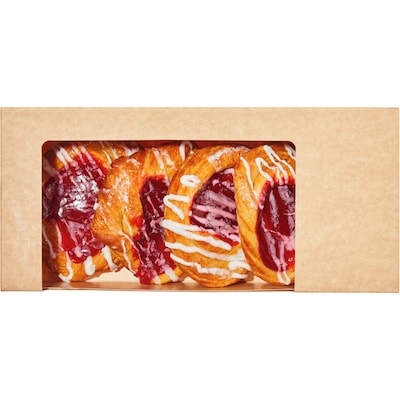 null Grandes danoises aux fraises, paquet de 4 402 g, 1,49 $/100g