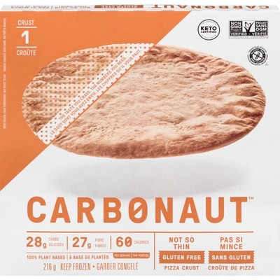 Carbonaut Pizza Crust Not So Thin 216 g, $5.09/100g