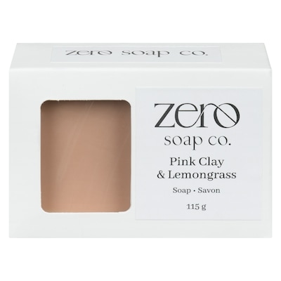 Zero Soap Co Soap Pink Clay & Lemongrass 115 g, $7.82/100g