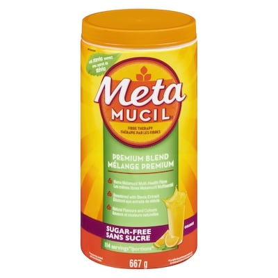 Metamucil Fibres melange premium orange sans sucre 667 g, 6,22 $/100g