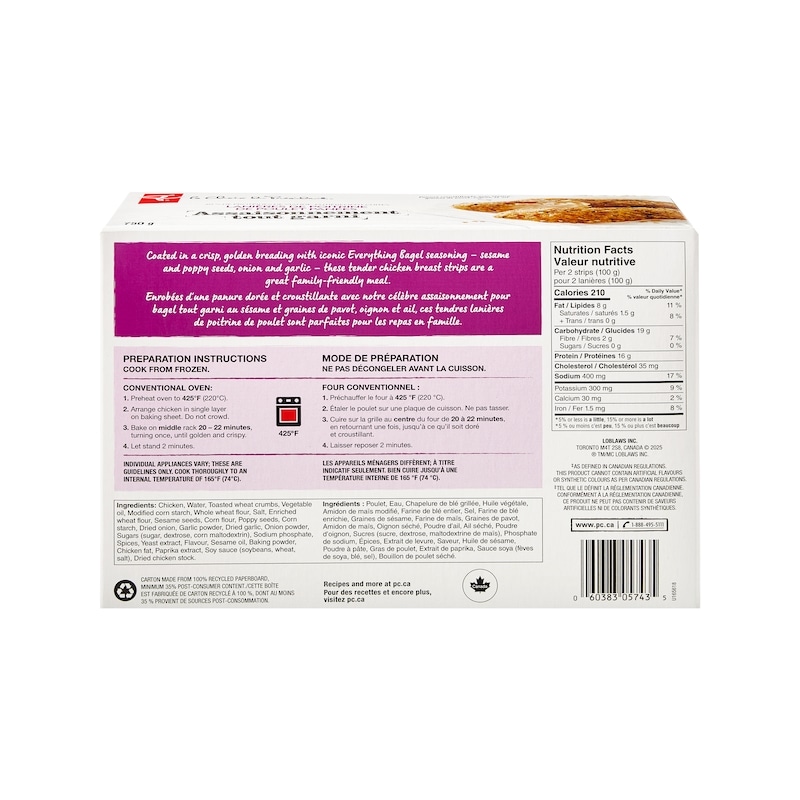 Everything Seasoned Breaded Chicken Breast Strips