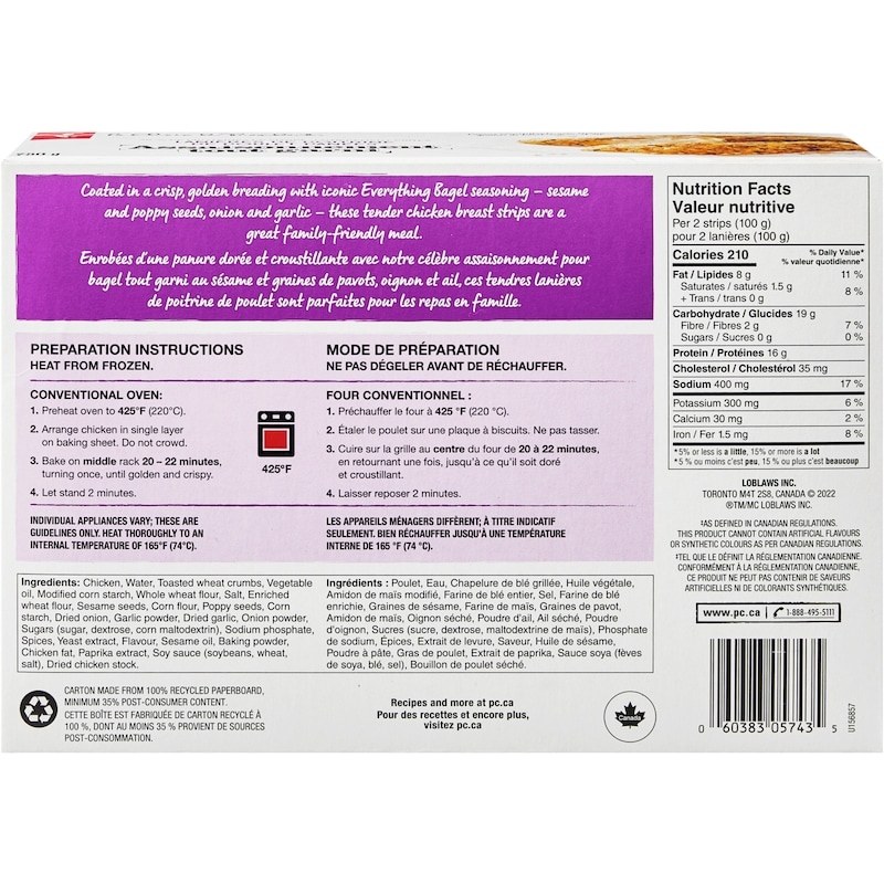 Everything Seasoned Breaded Chicken Breast Strips