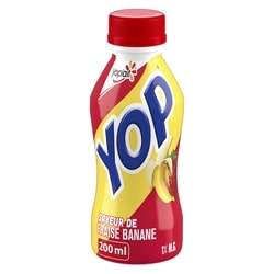 Yoplait Yogourt à boire Yop 1 %, fraise-banane, boisson au yogourt 200 ml, 0,50 $/100ml