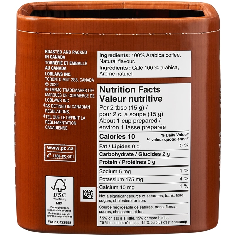 PC® Cinnamon Swirl Naturally Flavoured Fine Grind Coffee 