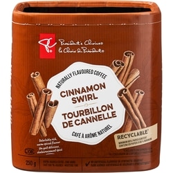 le Choix du Président Café à arôme naturel Tourbillon de cannelle mouture fine PCᴹᴰ 250 g, 3,60 $/100g