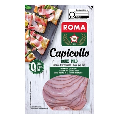 Roma Capicollo Mild Sliced 125 g, $2.80/100g