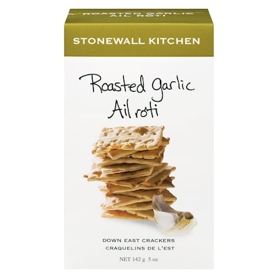 Stonewall Kitchen Down East Crackers Roasted Garlic 142 g, $8.80/100g
