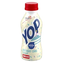 Yop 1% Drinkable Yogurt, Birthday Cake Limited Edition, Yogurt Drink