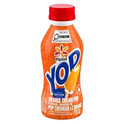 Yoplait Yop 1% Drinkable Yogurt, Yogurt Drink, Orange 200 ml, $0.67/100ml