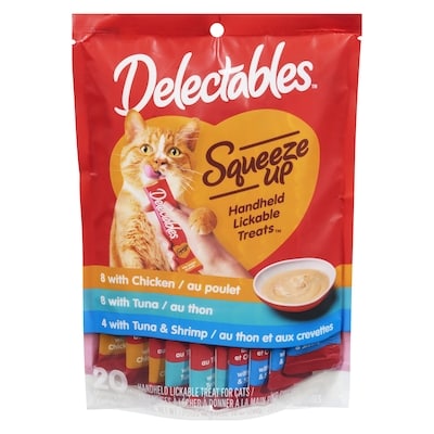 Hartz Squeeze Up Treats For Cats Variety Pack 280 g, $5.00/100g