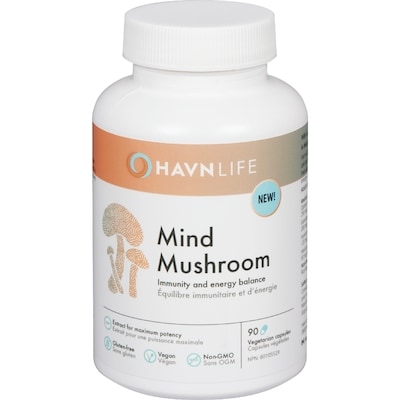 HavnLife Immunity And Energy Balance Mind Mushroom 90 ea, $0.50/1ea
