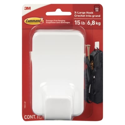 3M X-Large Hook 15 Lb 6,8 Kg 1 ea, $10.50/1ea