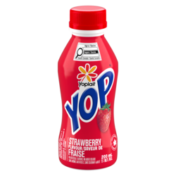 Yoplait Yogourt à boire Yop 1 %, fraise, boisson au yogourt 200 ml, 0,50 $/100ml