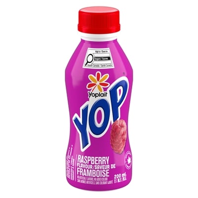 Yoplait Yop 1% Drinkable Yogurt, Raspberry, Yogurt Drink 200 ml, $0.50/100ml