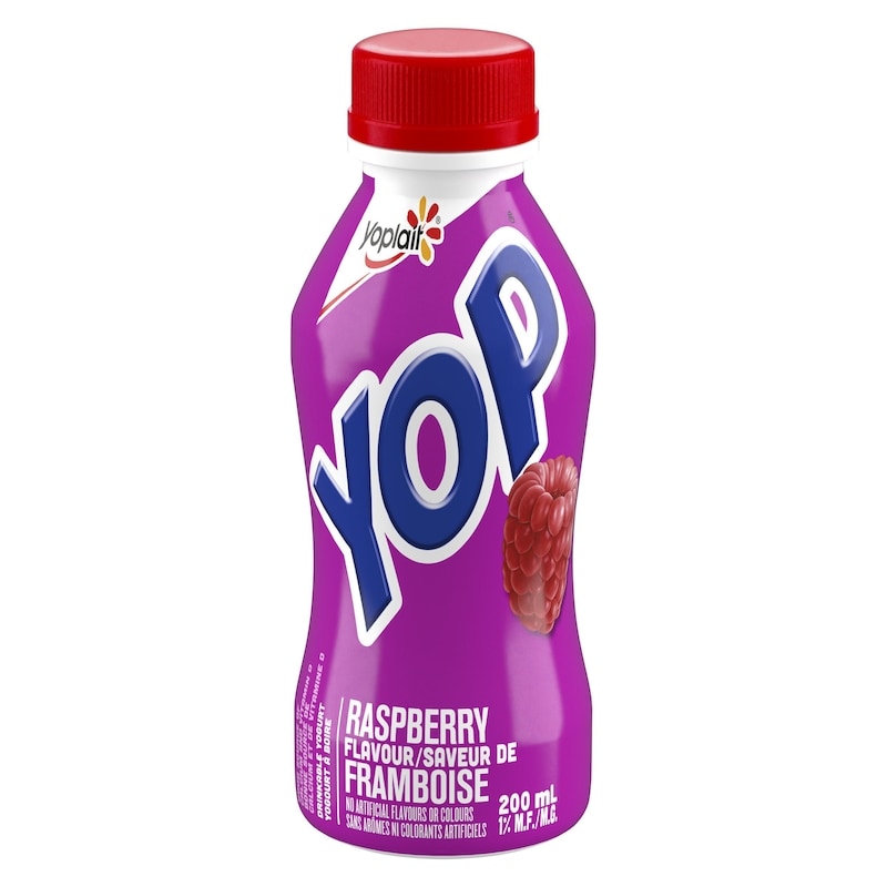 Yop 1% Drinkable Yogurt, Raspberry, Yogurt Drink