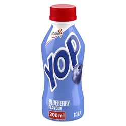 Yoplait Yop 1% Drinkable Yogurt, Blueberry, Yogurt Drink 200 ml, $0.49/100ml