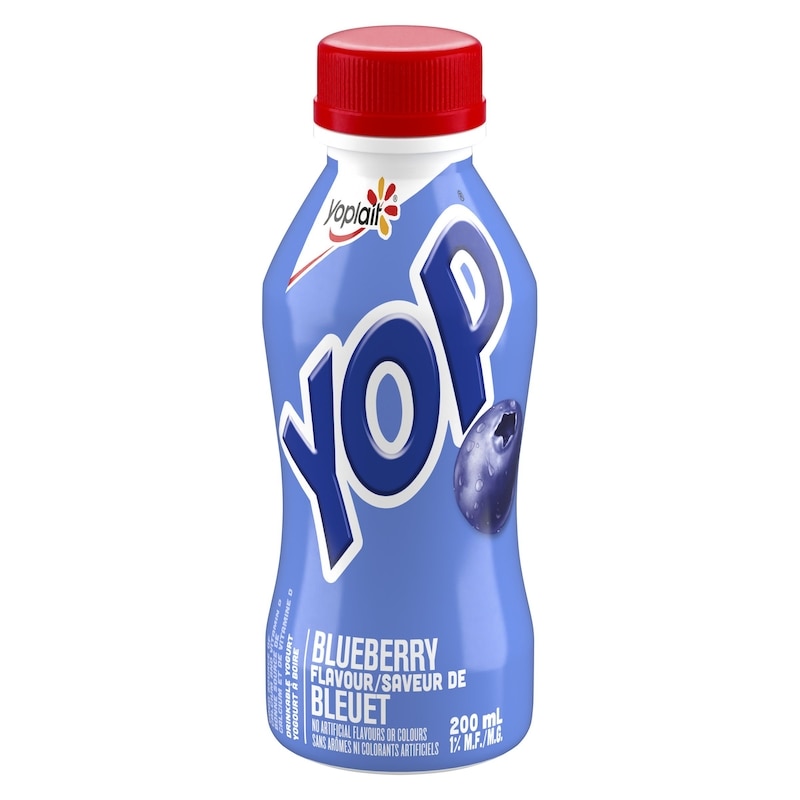 Yop 1% Drinkable Yogurt, Blueberry, Yogurt Drink