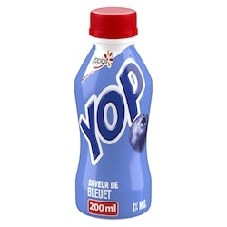 Yoplait Yogourt à boire Yop 1 %, bleuet, boisson au yogourt 200 ml, 0,49 $/100ml